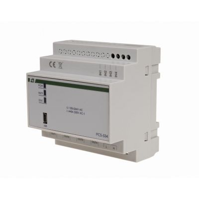 Sterownik sekweRyjny impulsowo-czasowy 4-kanałowy 24-230V AC/DC nastawa od 1s do 100h MAX-PCS-534 F&F (MAX-PCS-534)